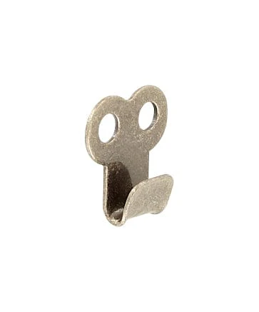 1/4" Antique Brass, Boot Lace Hook with Double Rivet Holes, Steel, #A-309-ANTB