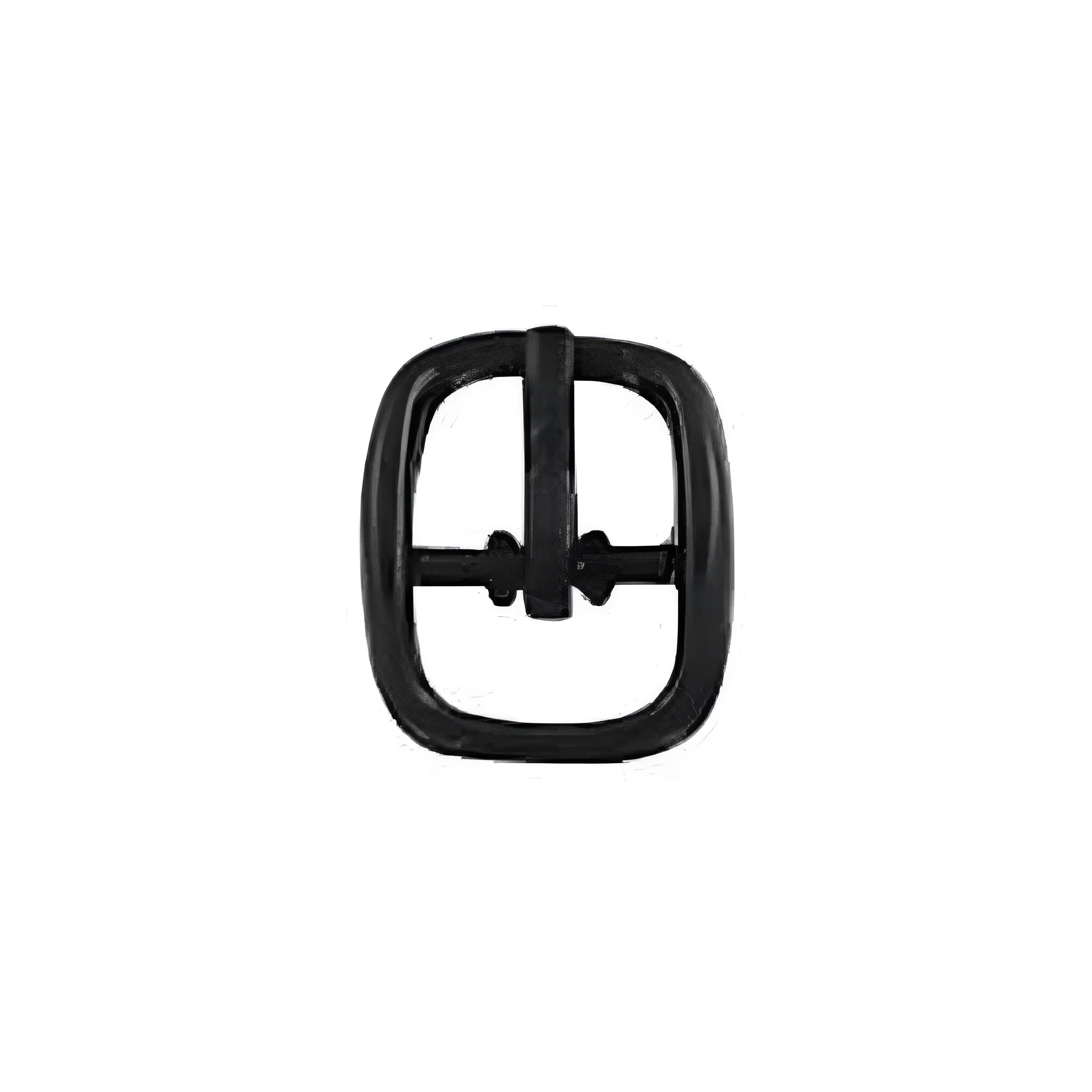 1/4" Black, Center Bar Buckle, Zinc Alloy, #C-1657-BLK