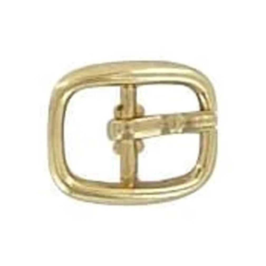 1/4" Gold, Center Bar Buckle, Zinc Alloy, #C-1657-GOLD