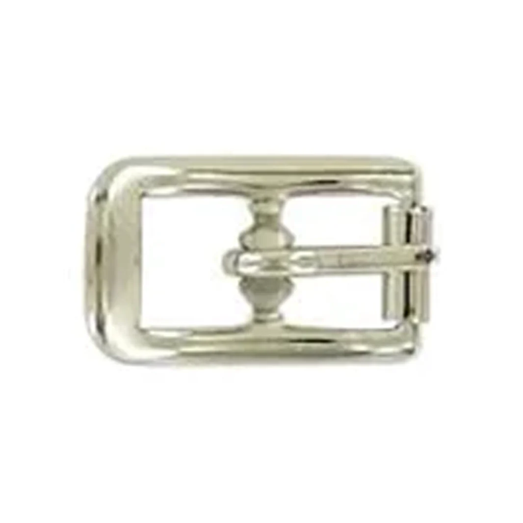 1/4" Nickel, Center Bar Buckle, Steel, #C-26-1-4-NP