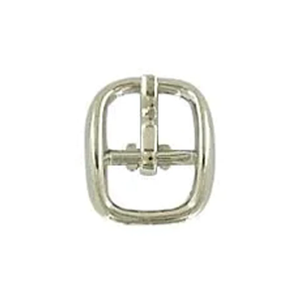 1/4" Nickel, Center Bar Buckle, Zinc Alloy, #C-1657-NP