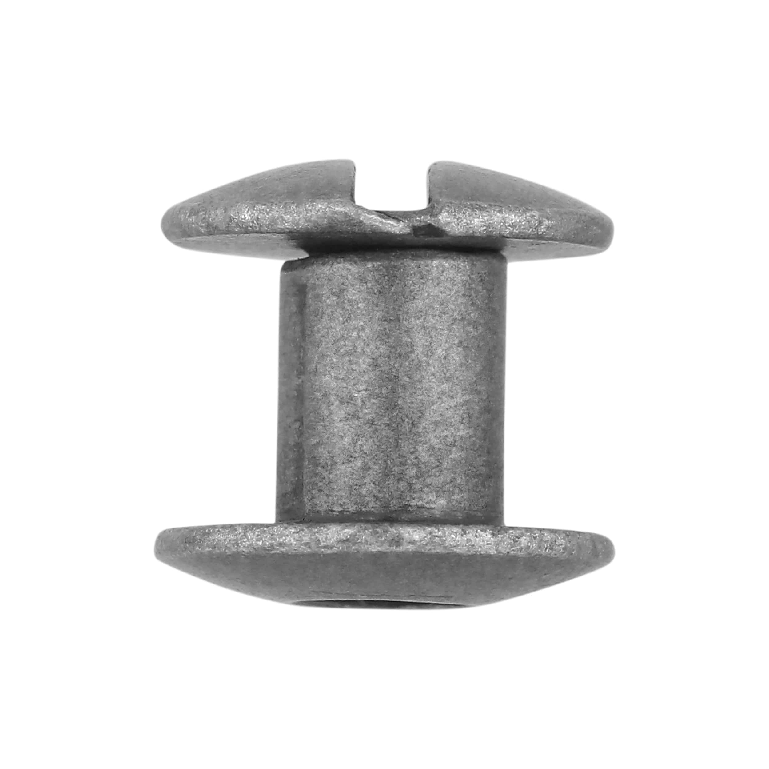 1/4" Nickel, Open Hole Chicago Screw, Solid Brass PK10, #L-156OH-1-4-NIC