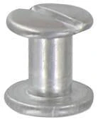 1/4" Nickel, Screw Post, Aluminum-PK10, #L-1262-1-4
