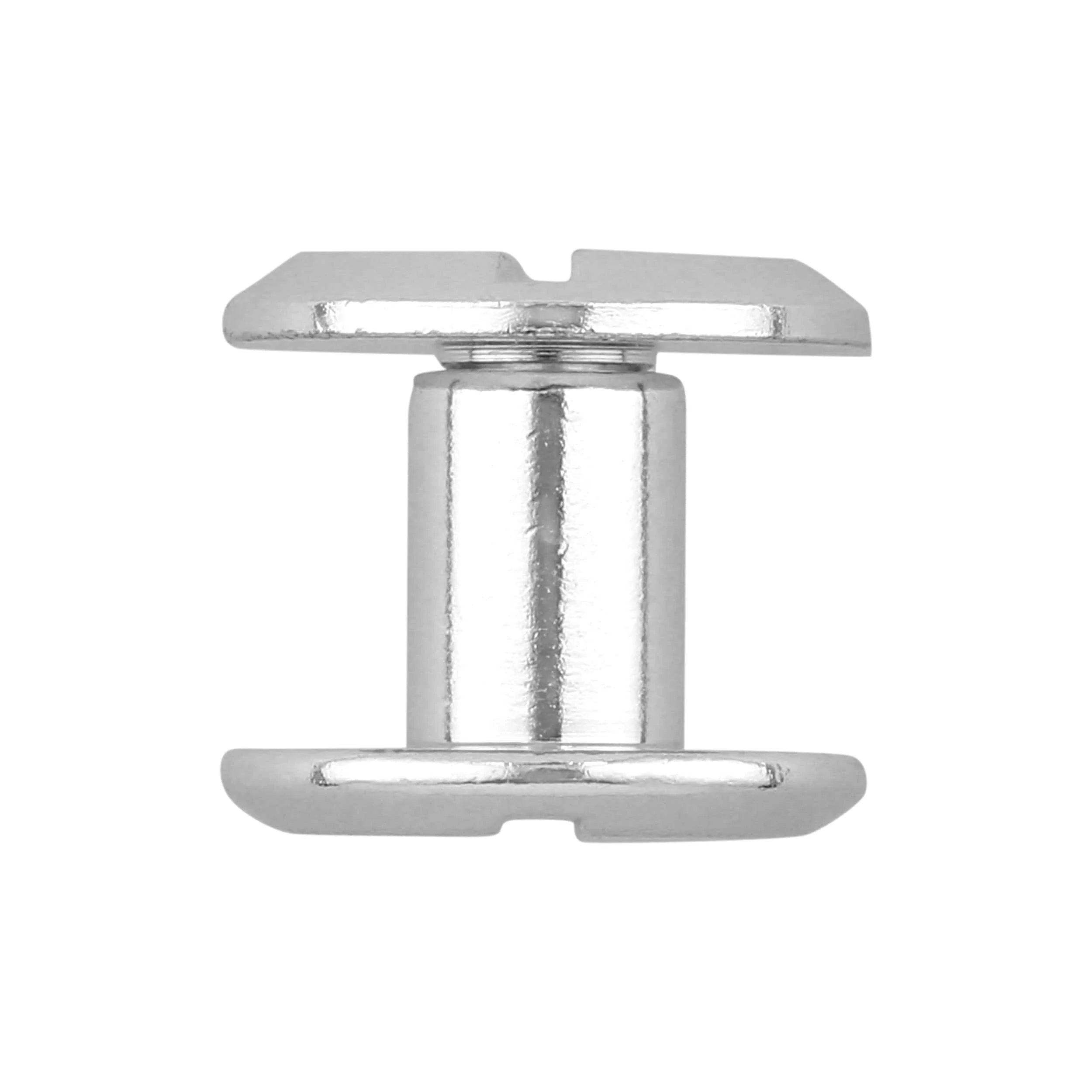 1/4" Shiny Nickel, Flat Top Chicago Screw, Solid Brass PK10, #P-2334-NIC