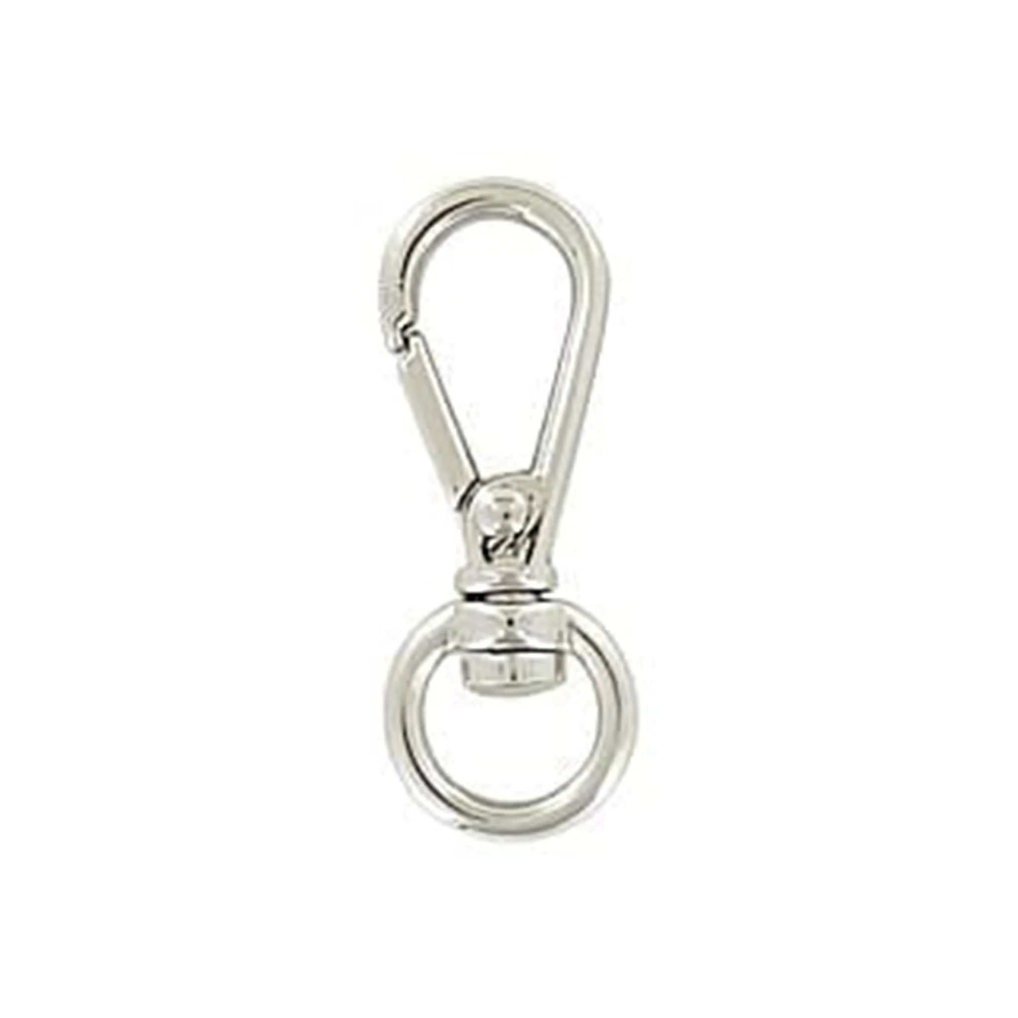 1/4" Shiny Nickel, Lever Swivel Snap Hook, Zinc Alloy-PK5, #P-3128-NIC