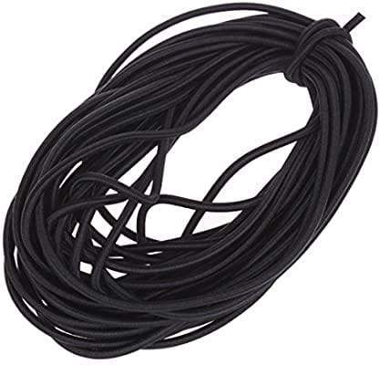 1/8" Black, Elastic Cording, Polyester, #EL-1182