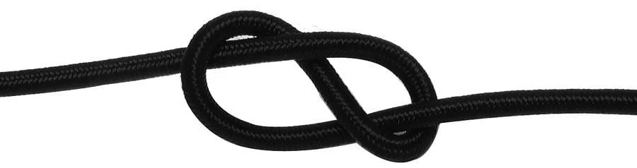 1/8" Black, Elastic Cording, Polyester, #EL-1182