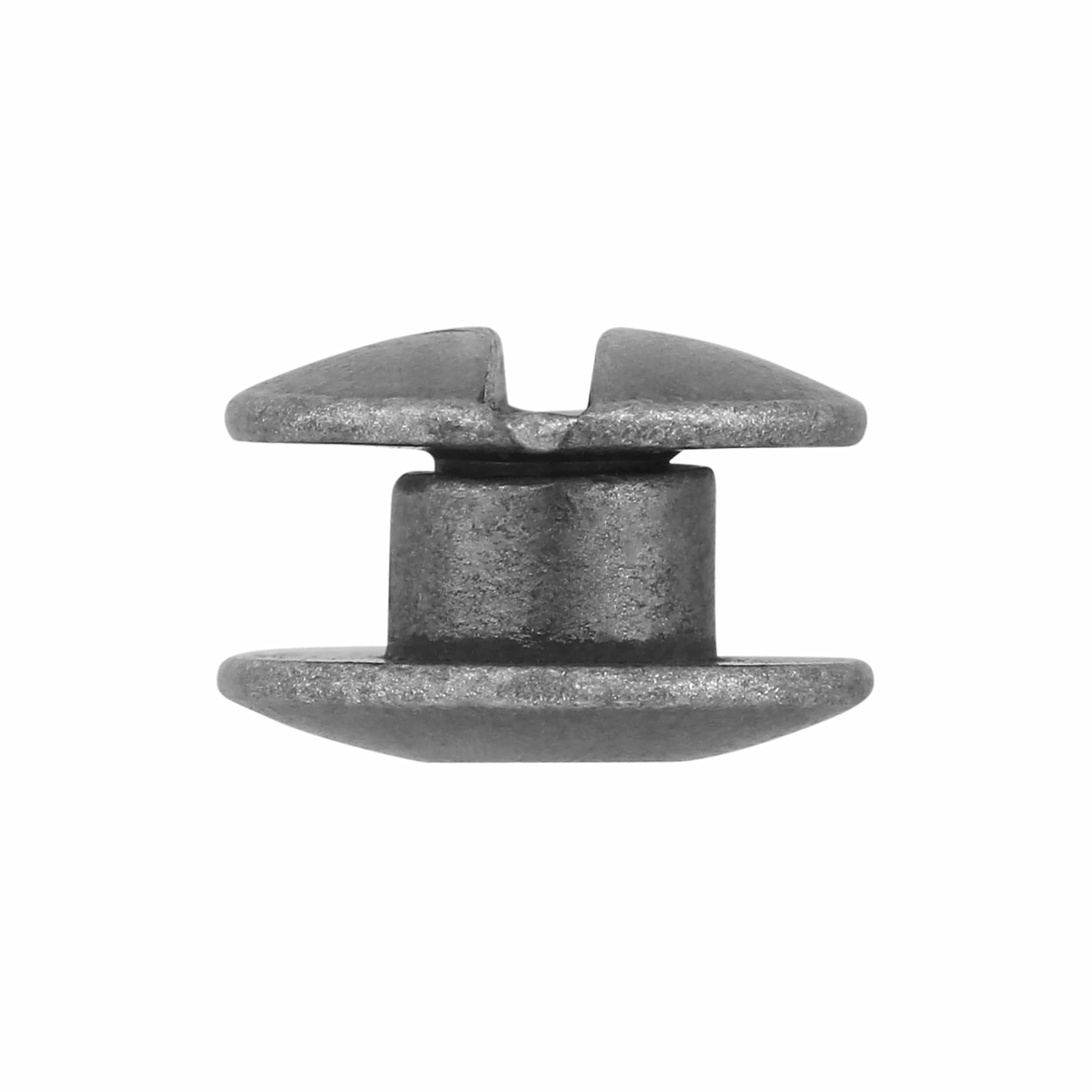 1/8" Nickel, Open Hole Chicago Screw, Solid Brass PK10, #L-156OH-1-8-NIC