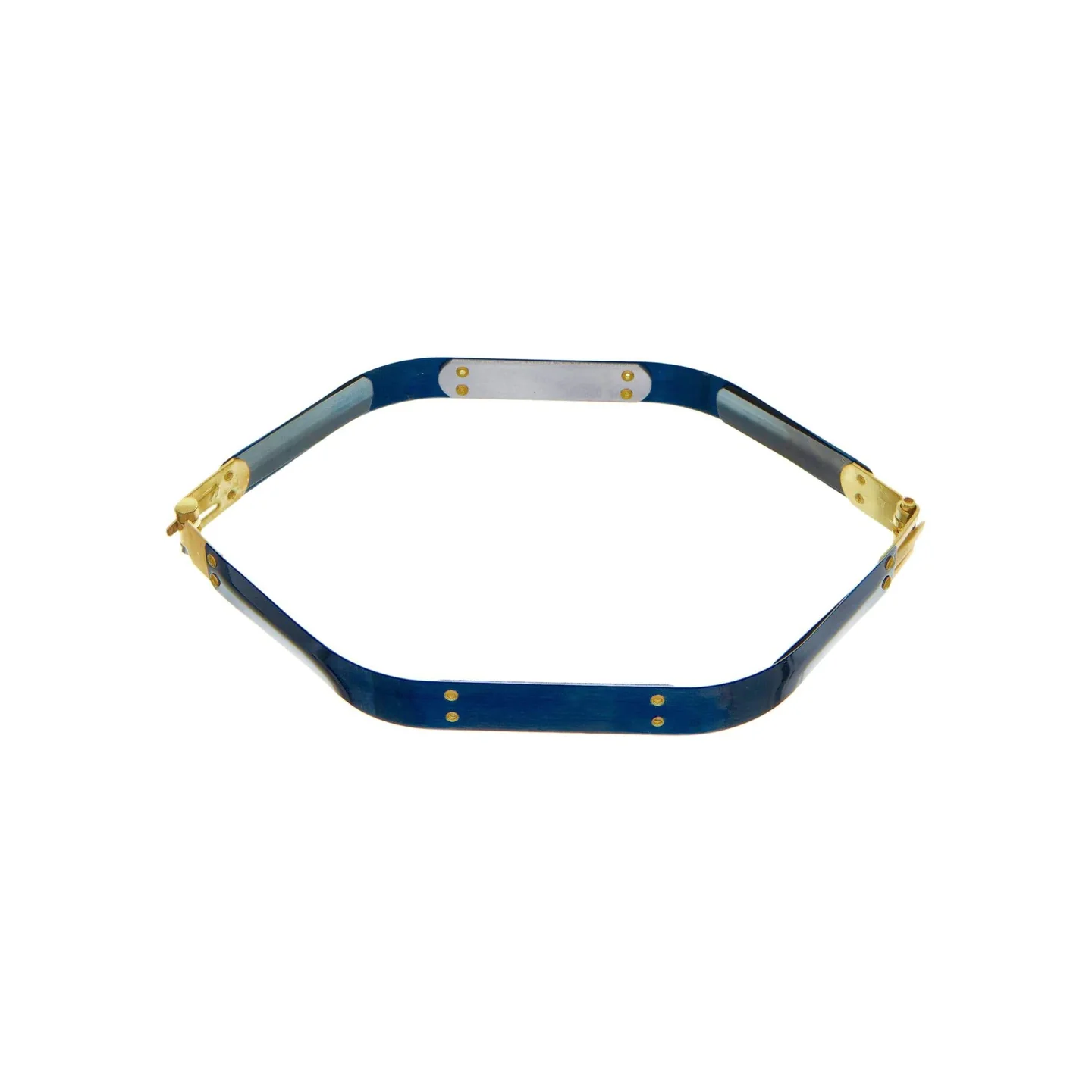 10" Facile Hexagonal Frame  With Brass Hinges, Steel, #A-44-10