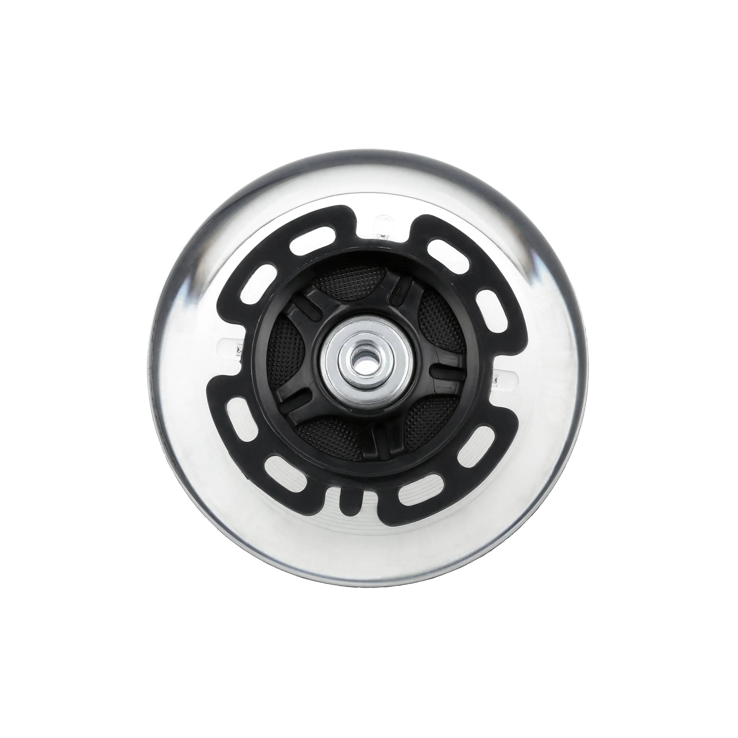 100mm Black, In-line skate wheel with LED Lights, PolyUrethane, #L-3893-BLK