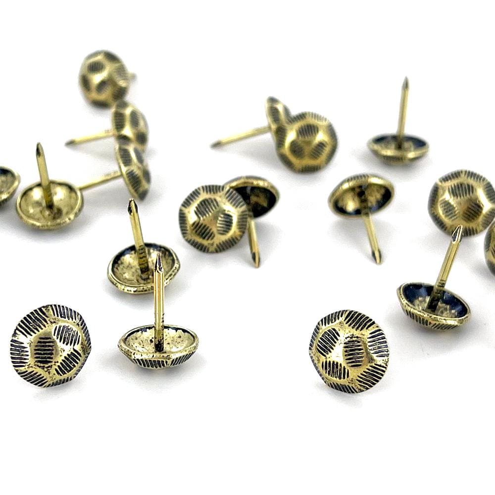 10mm Antique Brass, Upholstery Tack, Steel - 24 pk, #A-230