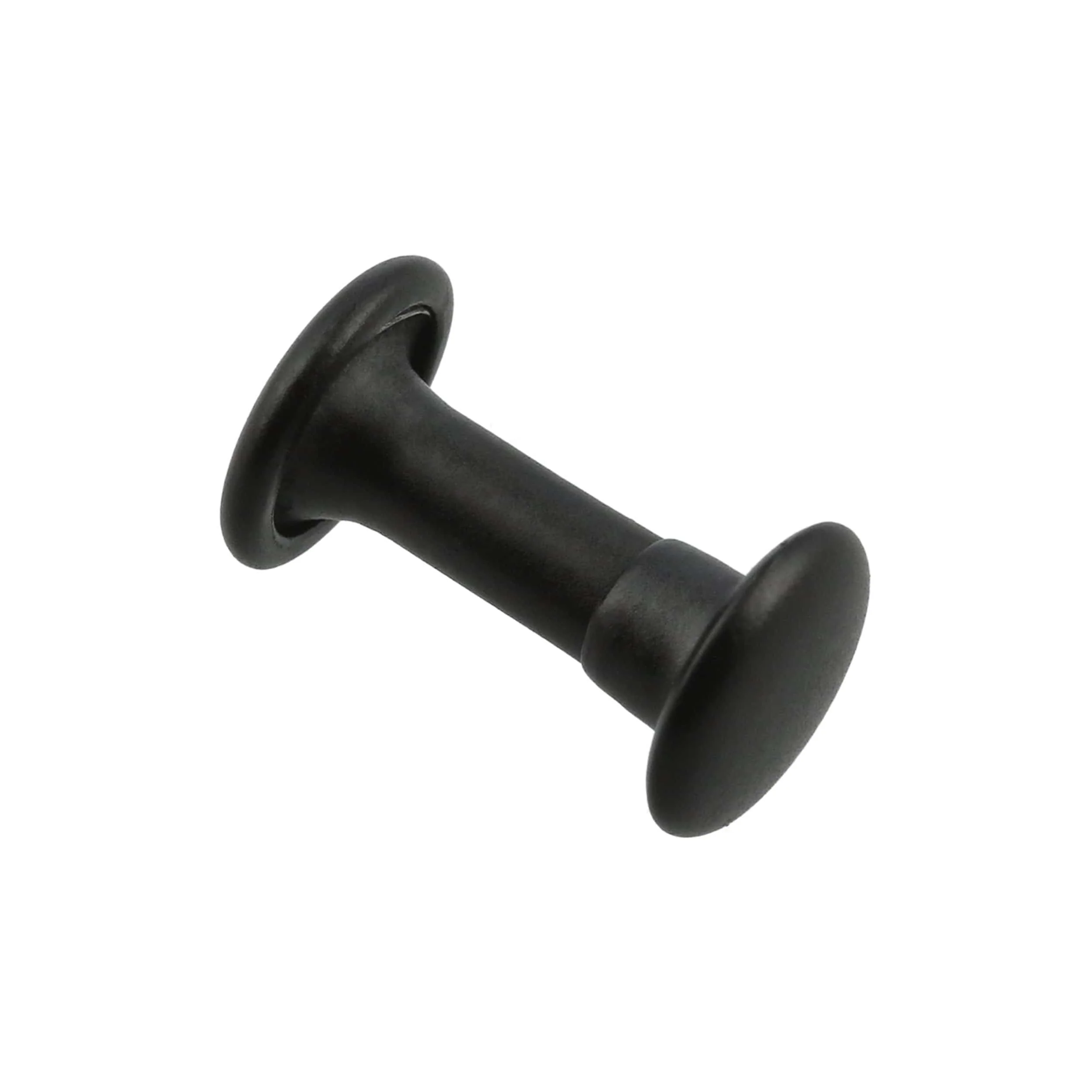 10mm Black, Double Cap Jiffy Rivet, Iron - PK100, #A-339-BLK