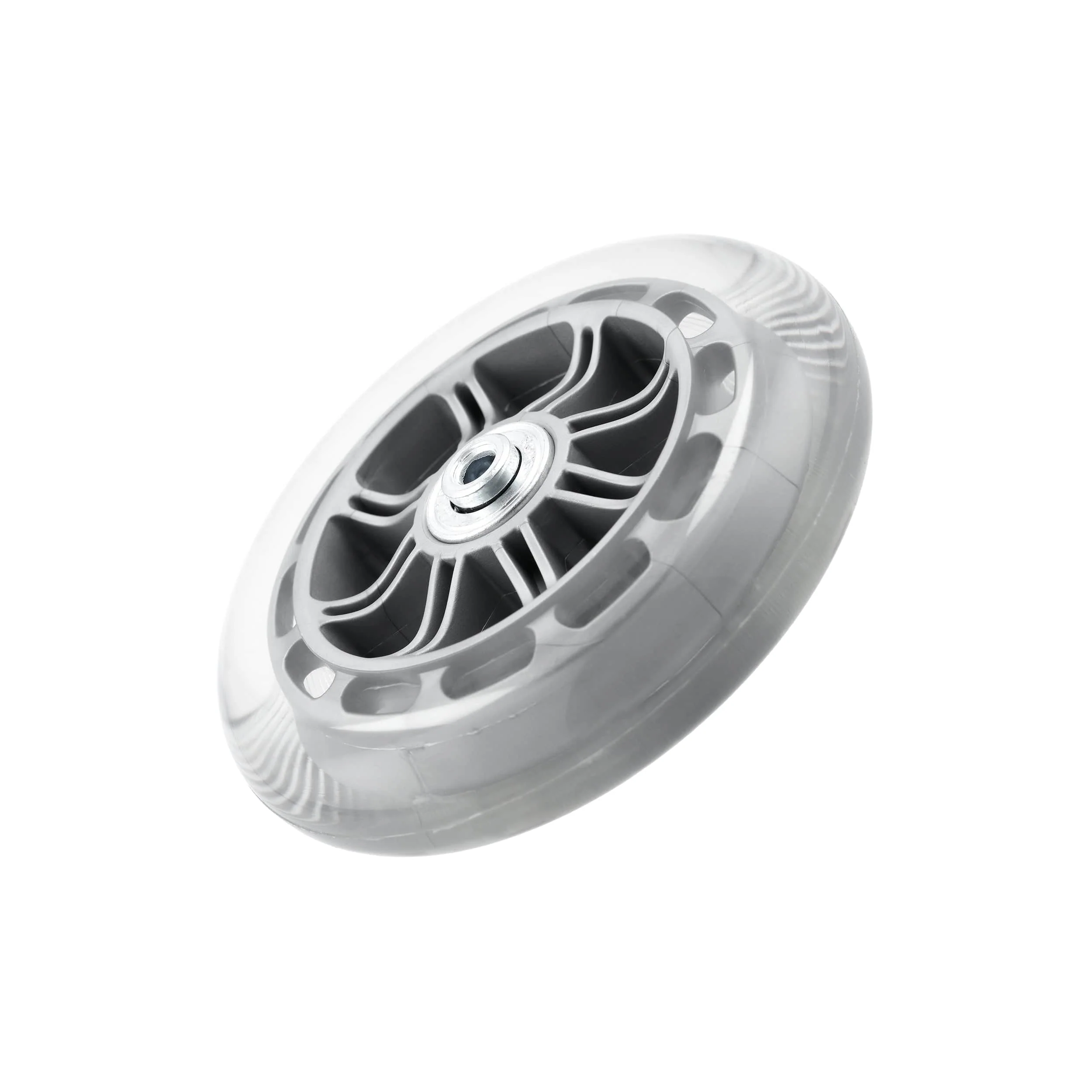 110mm Grey, Quiet Inline Skate Wheel, Plastic, #L-3673
