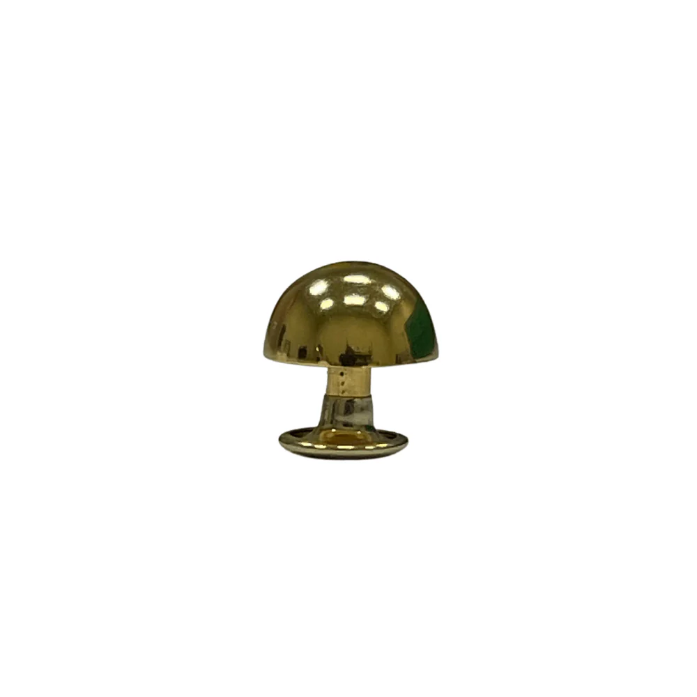 12.7mm Gold, Dome Top Rivet Stud, Steel, #P-2820-GOLD