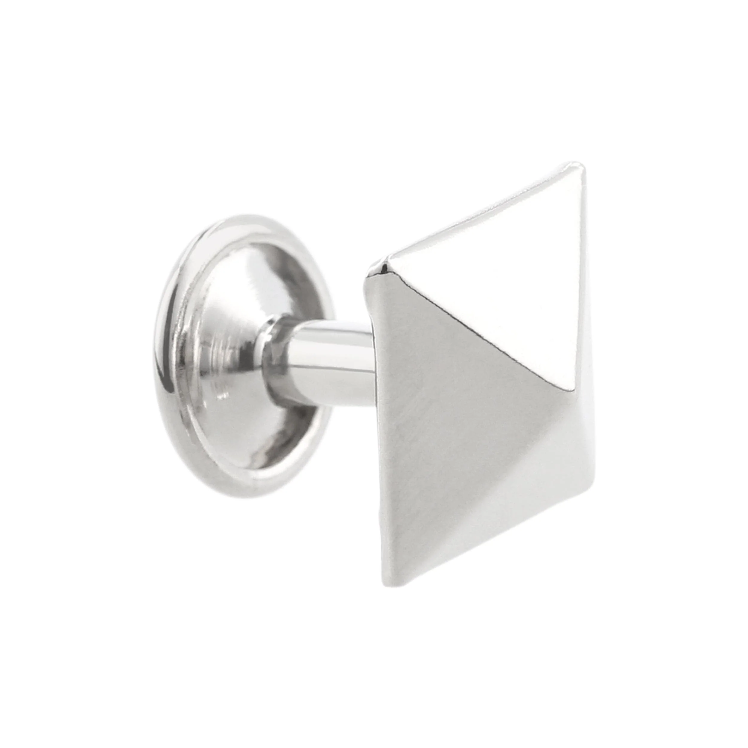 12.7mm Shiny Nickel, Pyramid Rivet Stud, Steel - PK10, #P-2943-NP