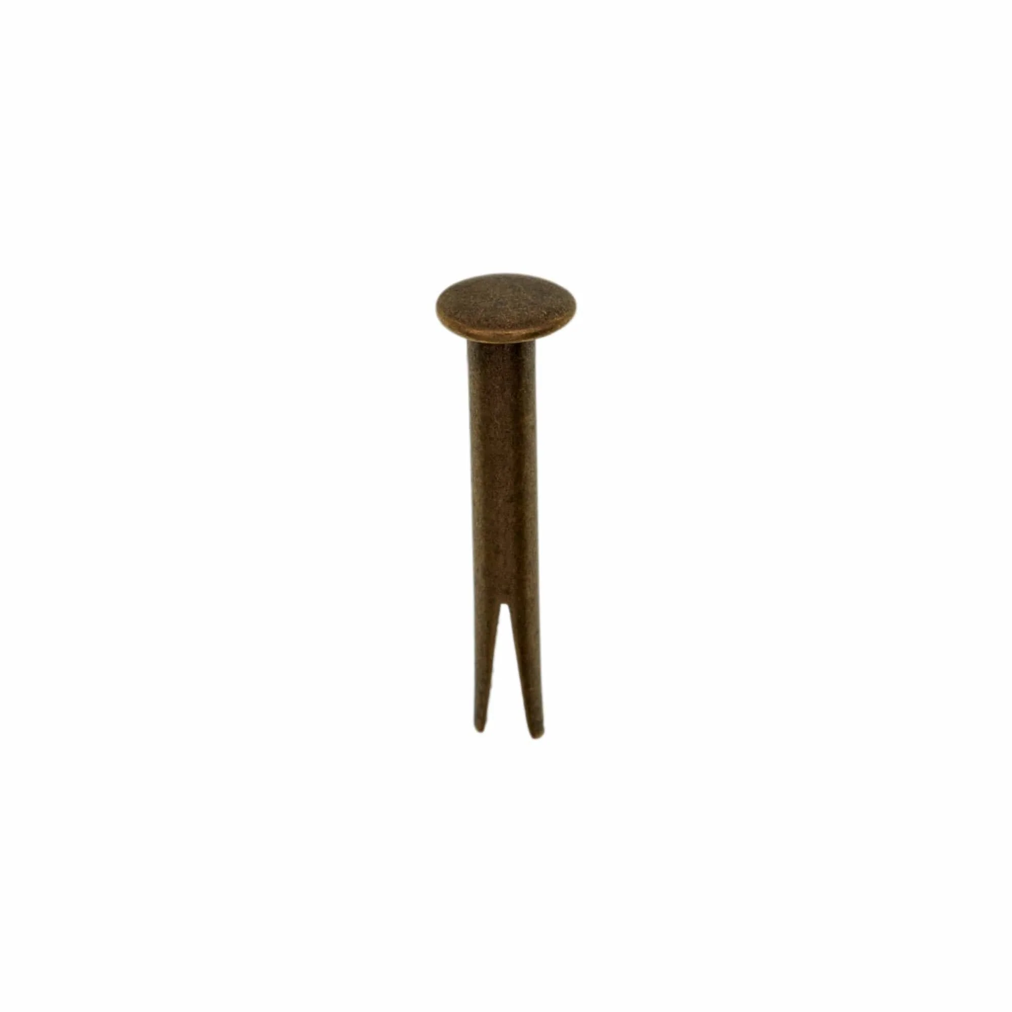 12/16" Antique Brass, Split Rivet, Steel- 24 pk, #100-12-16-ANTB