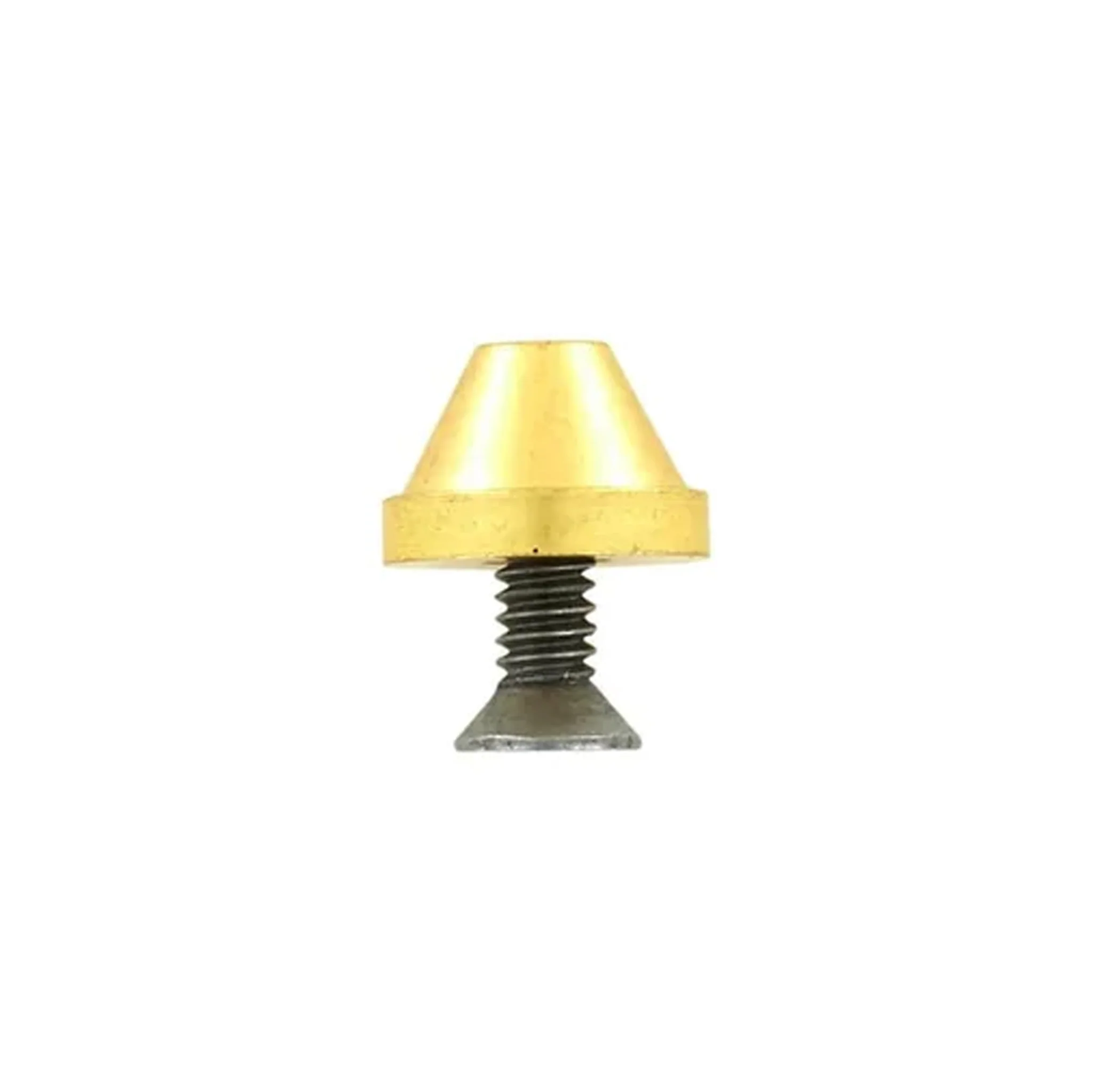 12mm Brass, Cone Handbag Bottom w/screw, Solid Brass-PK10, #P-2243