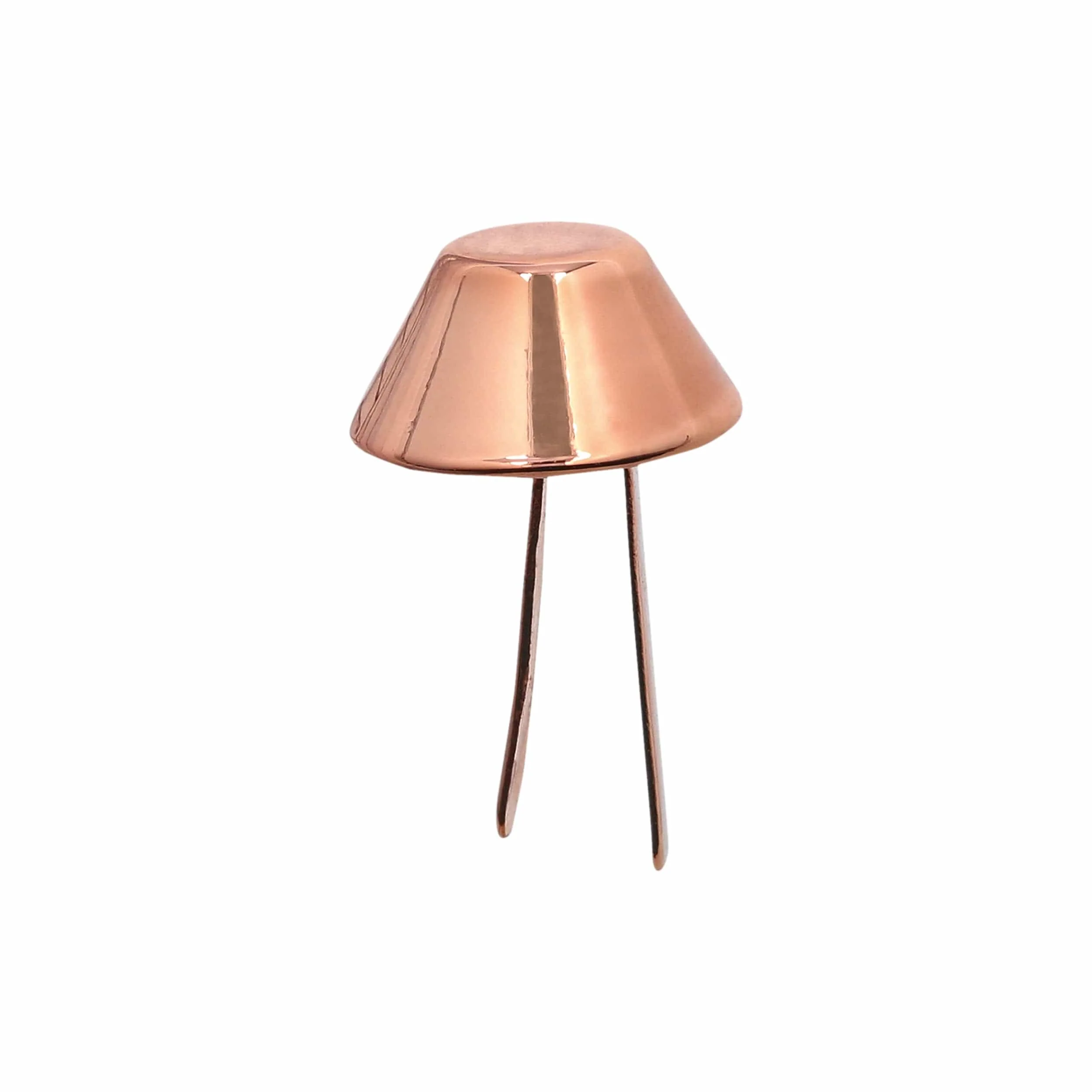 12mm Shiny Copper, Cone Handbag Bottom with Prongs, Zinc Alloy, #P-4000-12-CPR