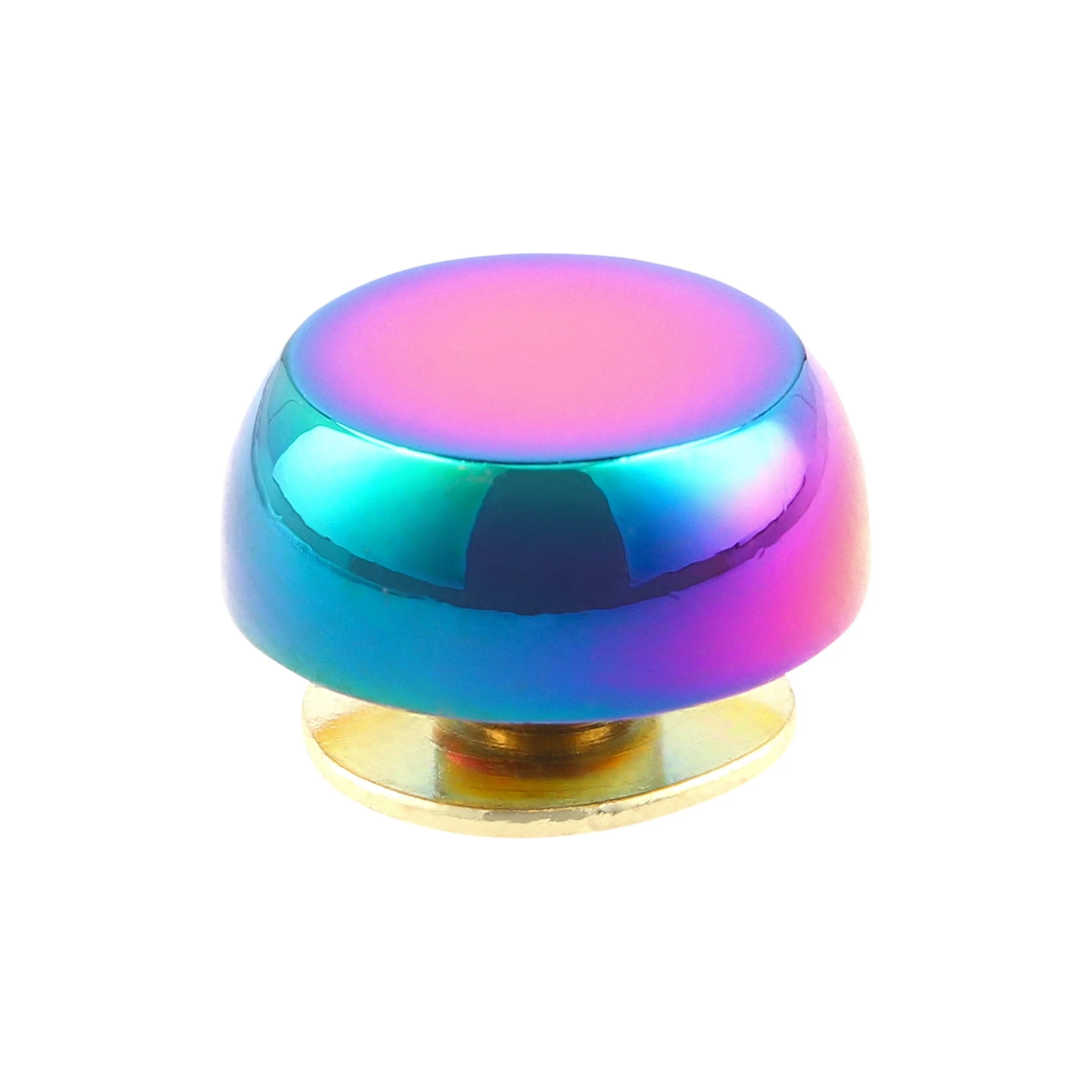 13mm Rainbow, Stud with Screw, Zinc Alloy - PK10, #P-4003-13-IR