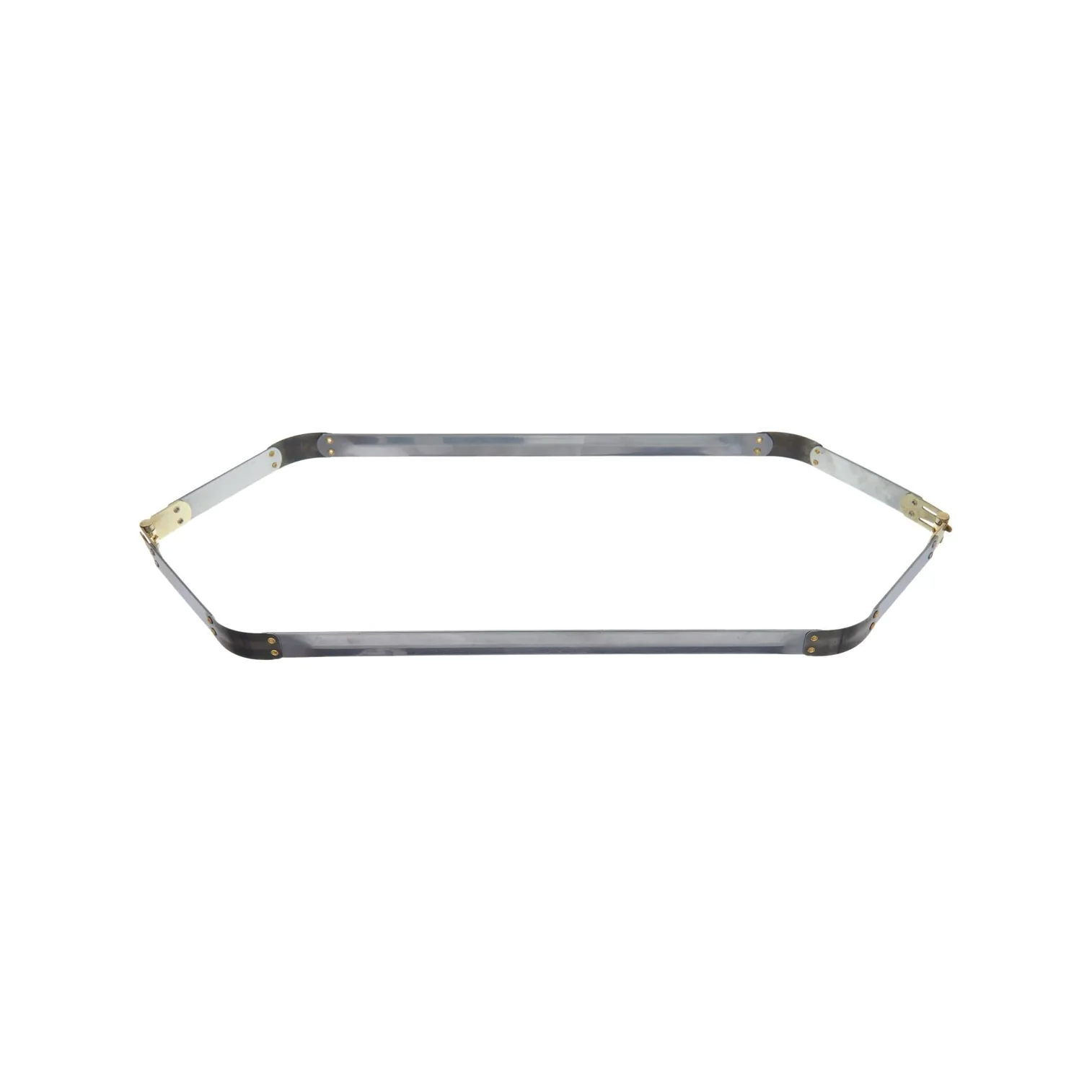 18" Facile Hexagonal Frame With Brass Hinges, Steel, #A-44-18