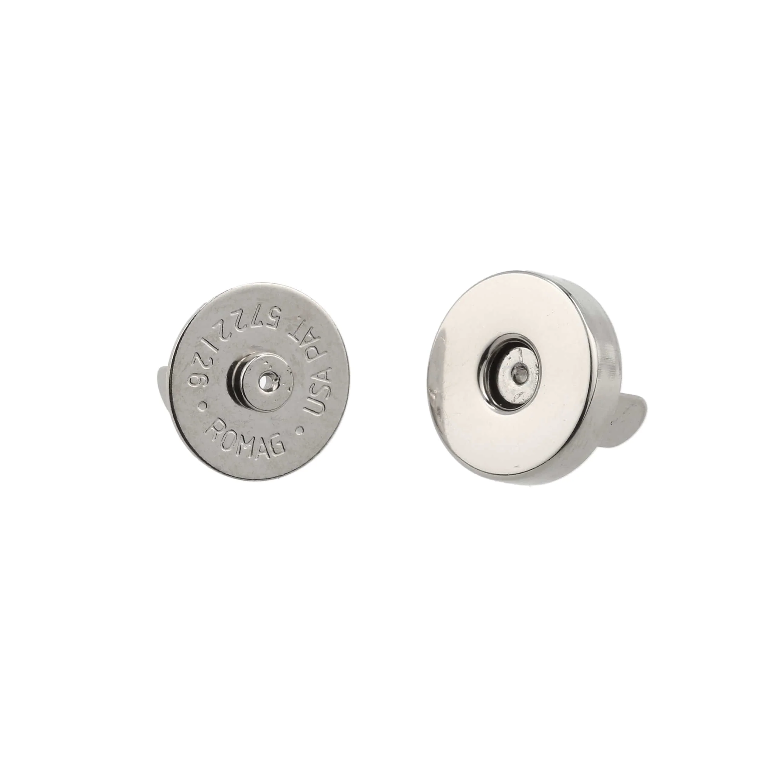 18mm Nickel, Thin Profile Magnetic Snap, Steel, #P-2364-NP