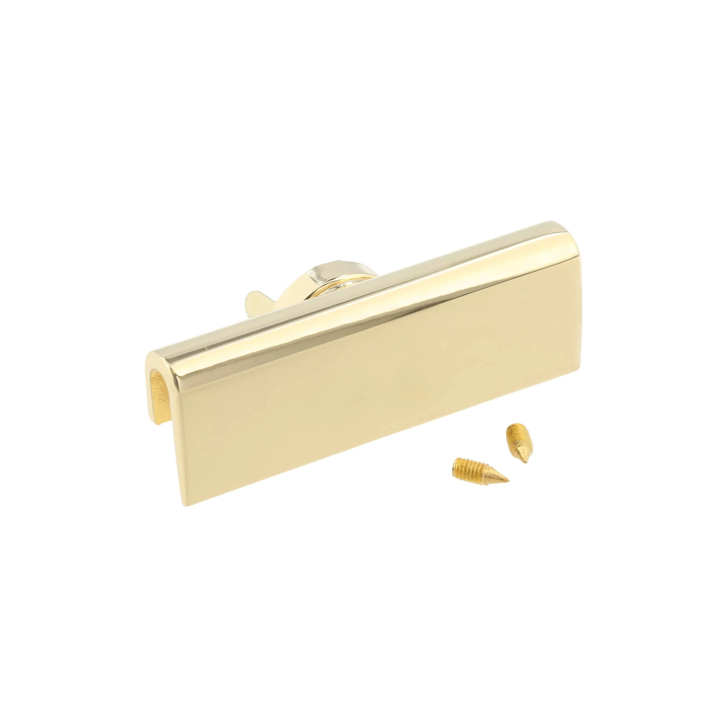 2 1/4" Gold, Flap Catch with Magnetic Snap , Zinc Alloy, #P-3042-GOLD
