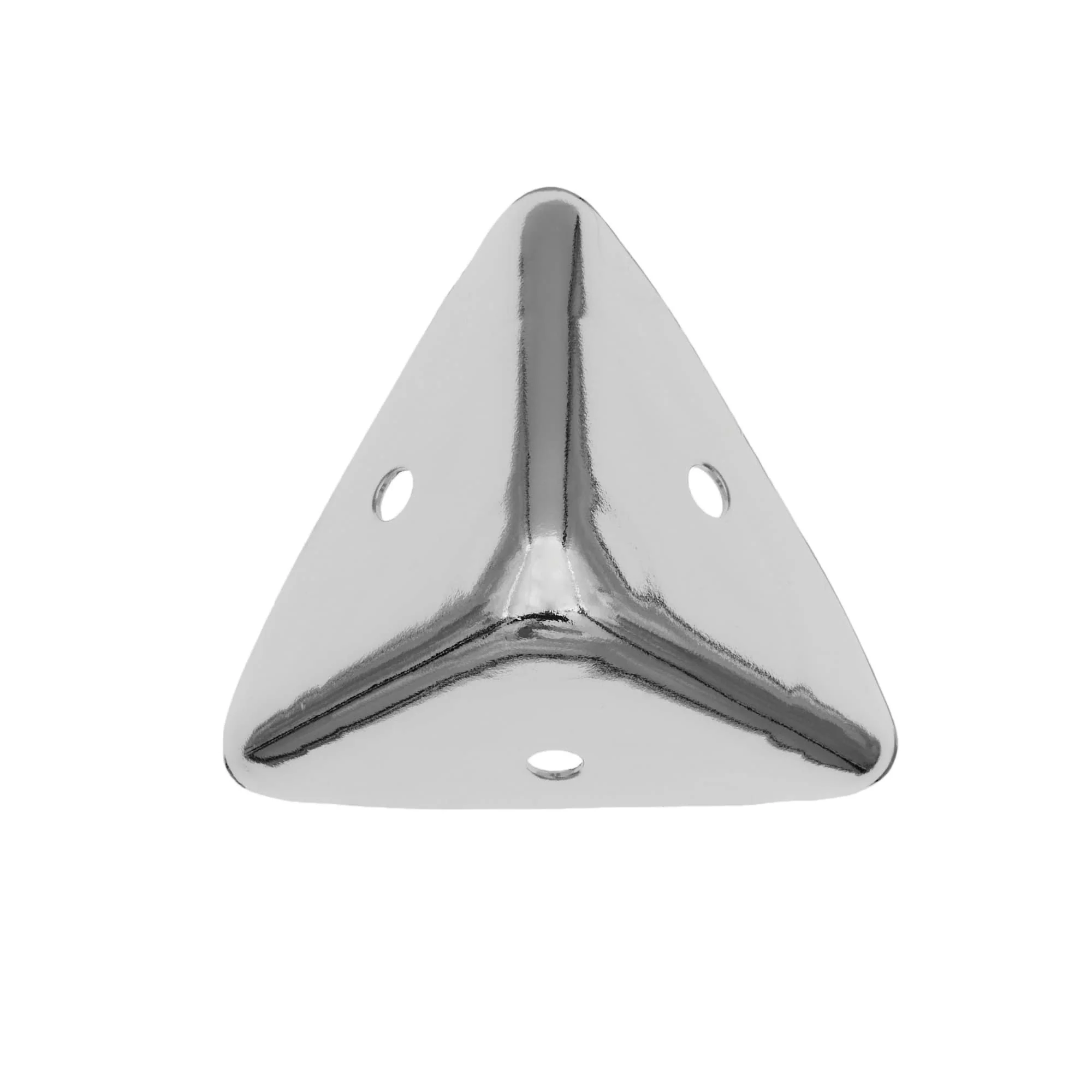 2 1/4" Shiny Nickel, Corner, Steel, #F-7
