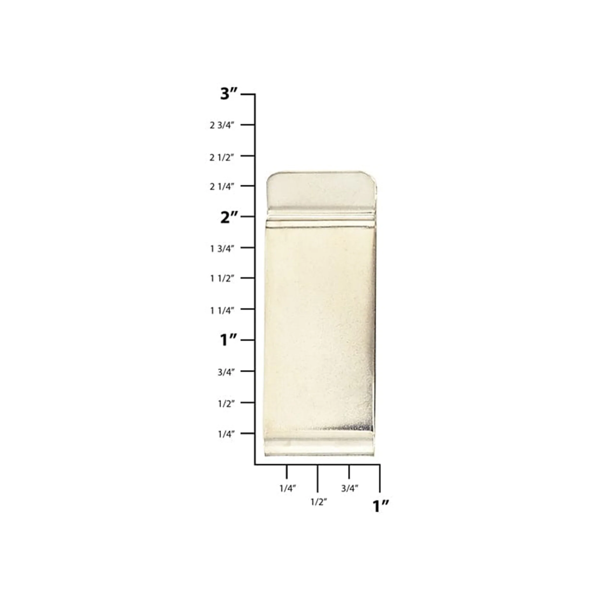 2 5/16" Nickel, Holster Clip, Steel, #C-1088-NP