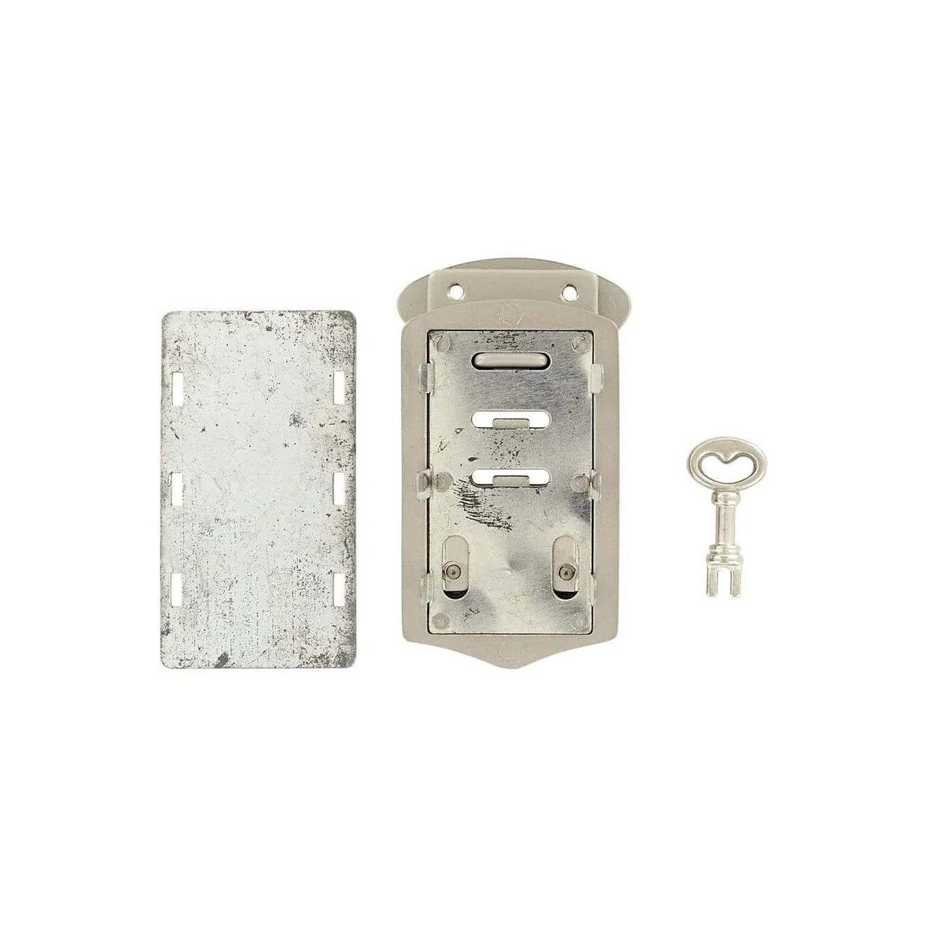 2 7/8" Satin Nickel, 3-Position Flap Lock, Zinc Alloy, #L-2137