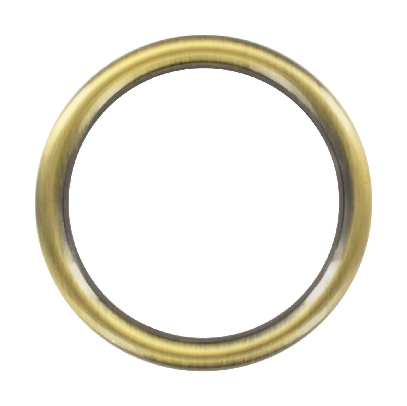 2" Antique Brass, Cast Flat Round Ring, Zinc Alloy, #P-2550-ANTB
