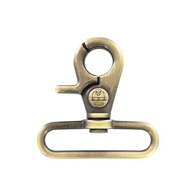 2" Antique Brass, Trigger Swivel Snap Hook, Zinc Alloy, #P-3140-ANTB