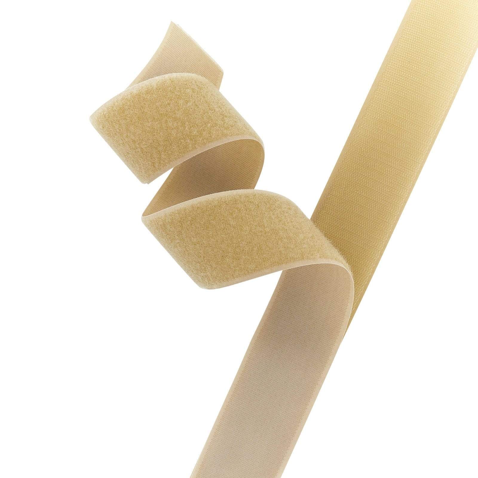 2" Beige, Hook & Loop Sewing Type, #VEL-1-BGE-2