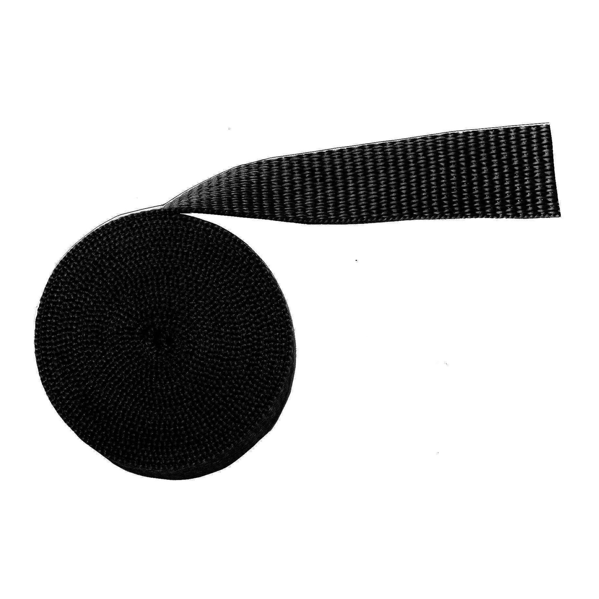 2" Black, Heavy Weight Web Strap, Polypropylene, #12-2-BLK