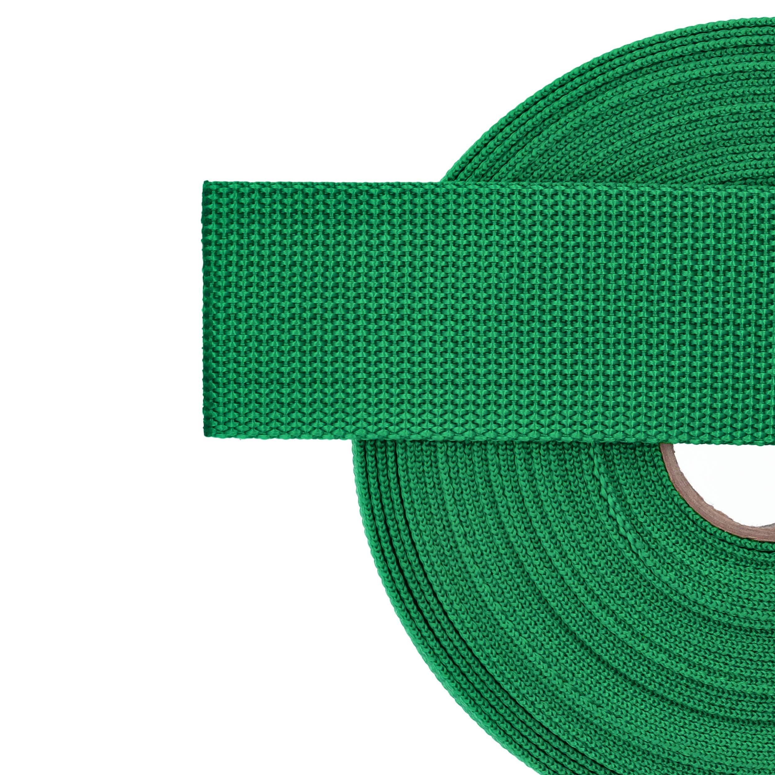 2" Green, Heavy Weight Web Strap, Polypropylene, #12-2-GRN