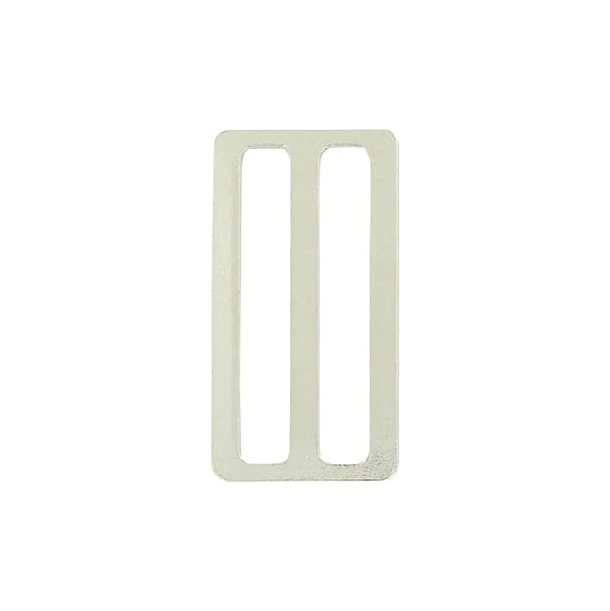 2" Nickel, Flat Stamped Rectangle Tri Bar Slide, Steel, #C-1311-NP