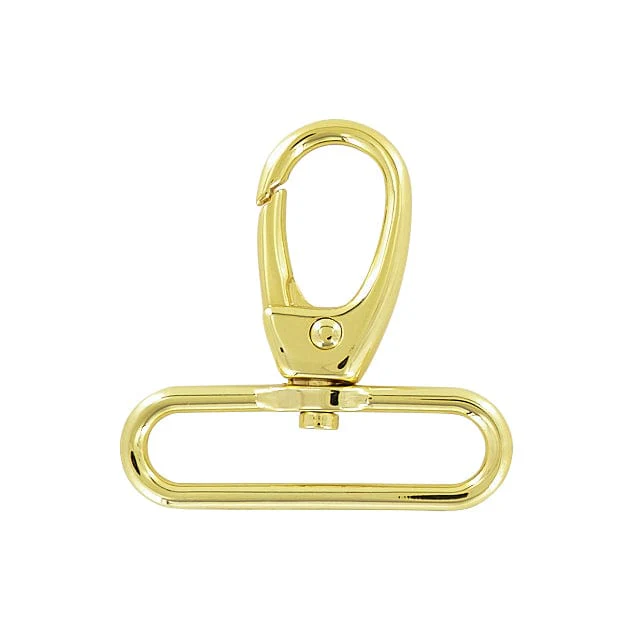 2" Shiny Gold, Lever Swivel Snap Hook, Zinc Alloy, #P-3139-GOLD