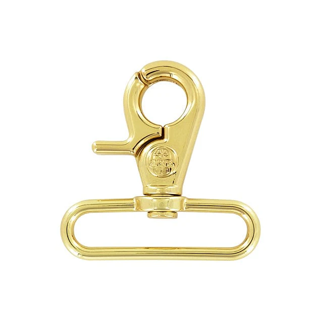 2" Shiny Gold, Trigger Swivel Snap Hook, Zinc Alloy, #P-3140-GOLD