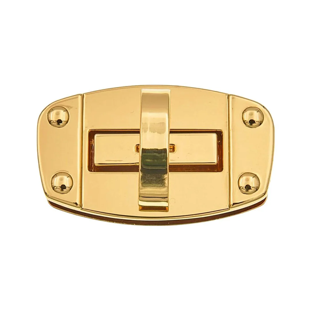 2" Shiny Gold, Turn Lock, Zinc Alloy, #P-3007-GOLD