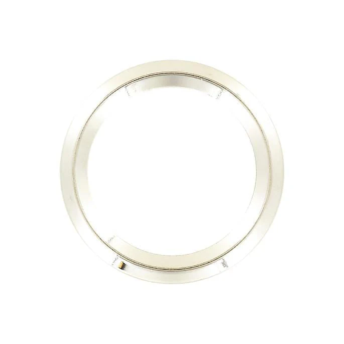 2" Shiny Nickel, Beveled Round Ring, Zinc Alloy, #P-2880-NIC