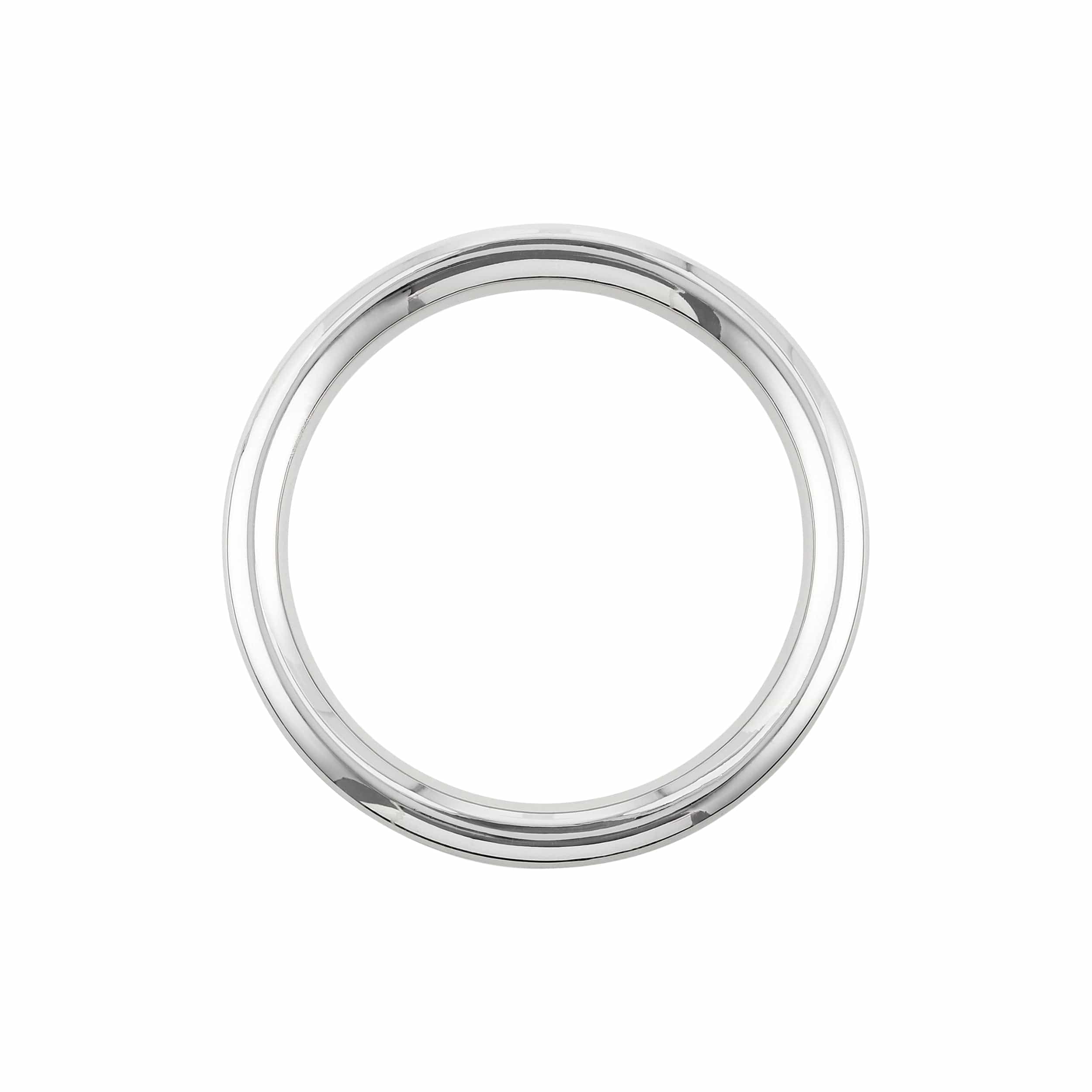 2" Shiny Nickel, Heavy Solid Round Ring, Zinc Alloy, #P-2550-NIC