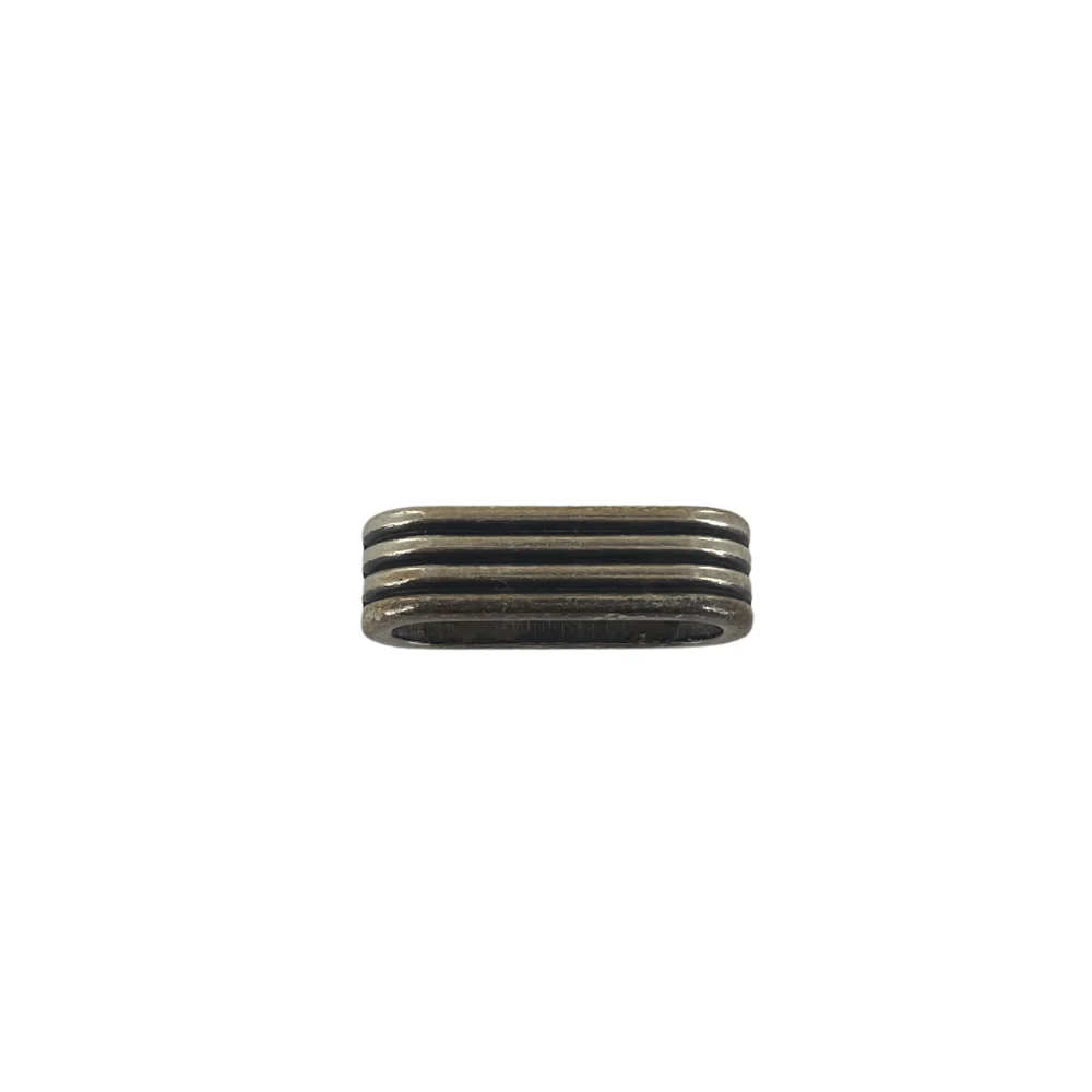 20mm Antique Silver, Oblong Slide-on Ornament, Zinc Alloy, #B-330