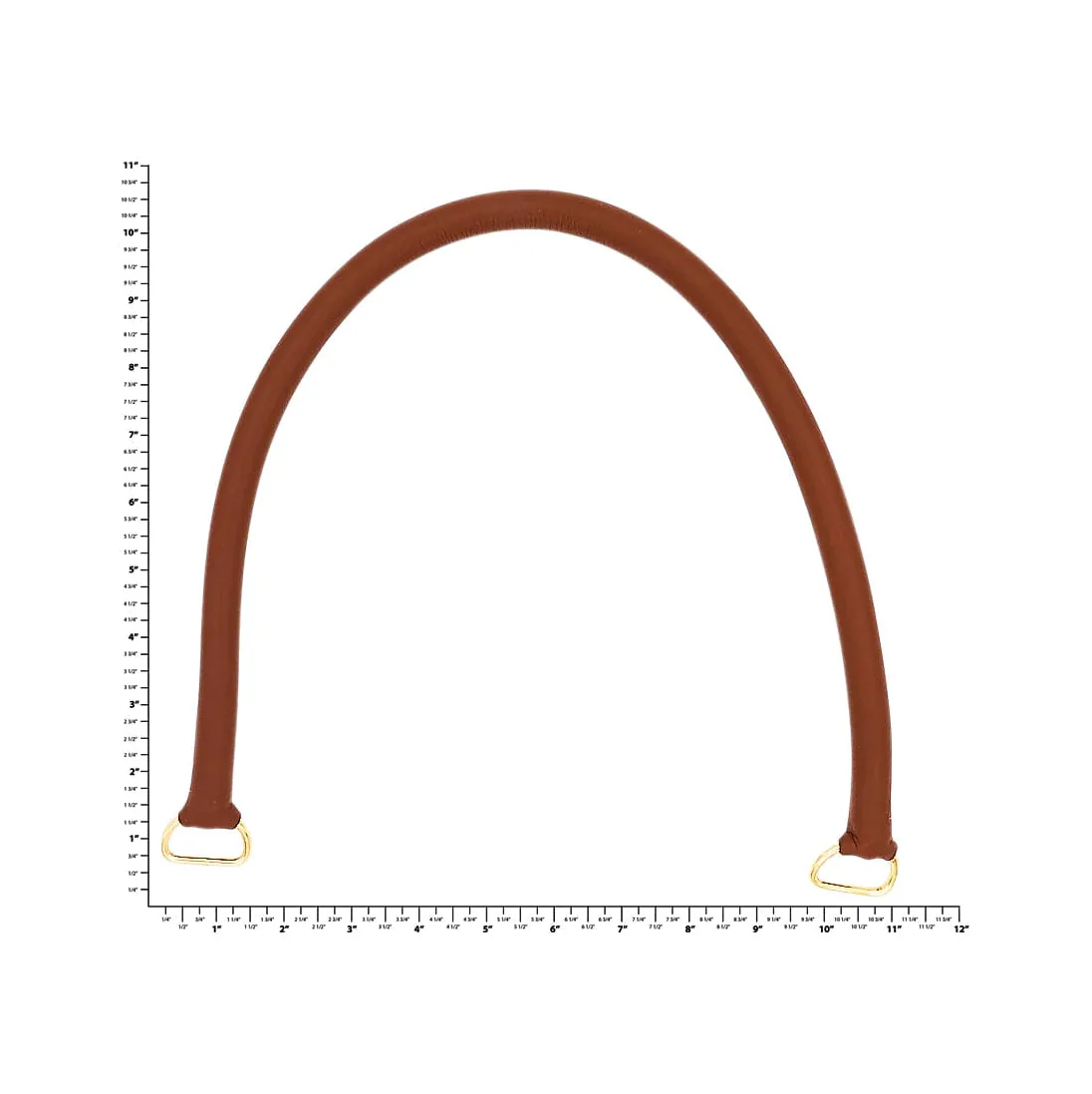 22" Suntan, Purse Handle with Brass Hardware, Leather, #340-22-TAN