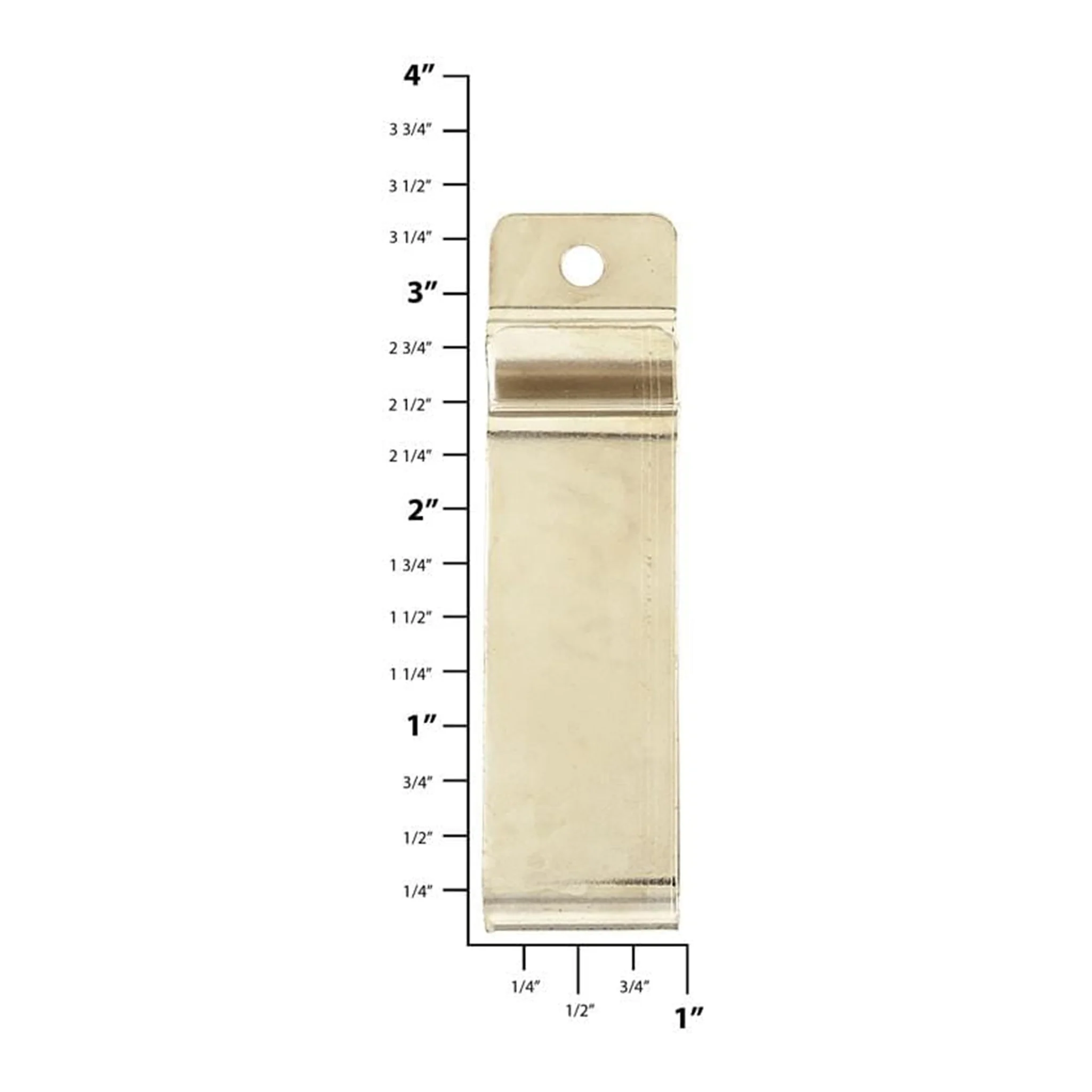 3 1/4" Nickel, Clip, Steel, #C-1473-NP