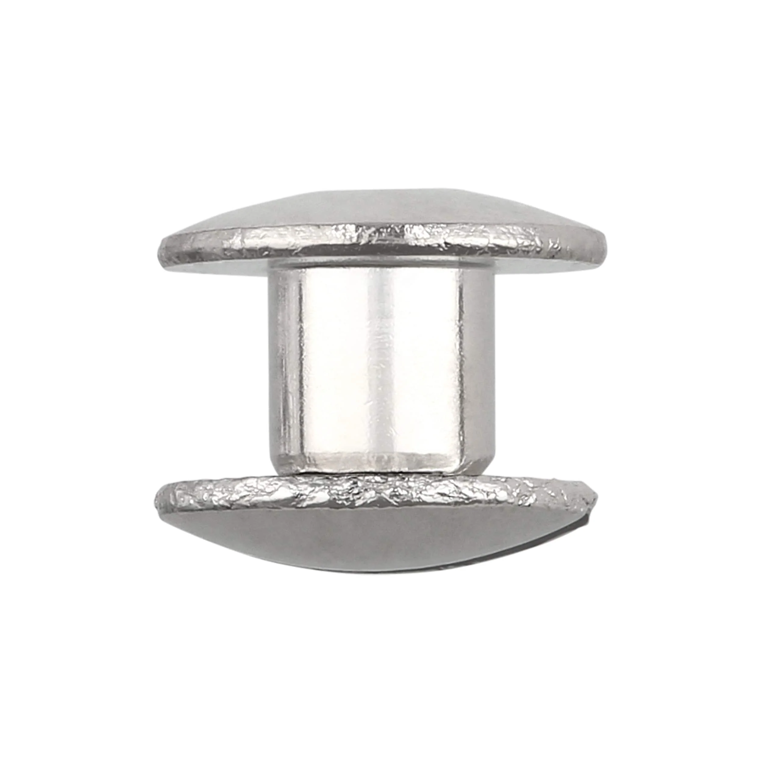 3/16" Nickel, Open Hole Chicago Screw, Solid Brass PK10, #L-156-3-16SBN