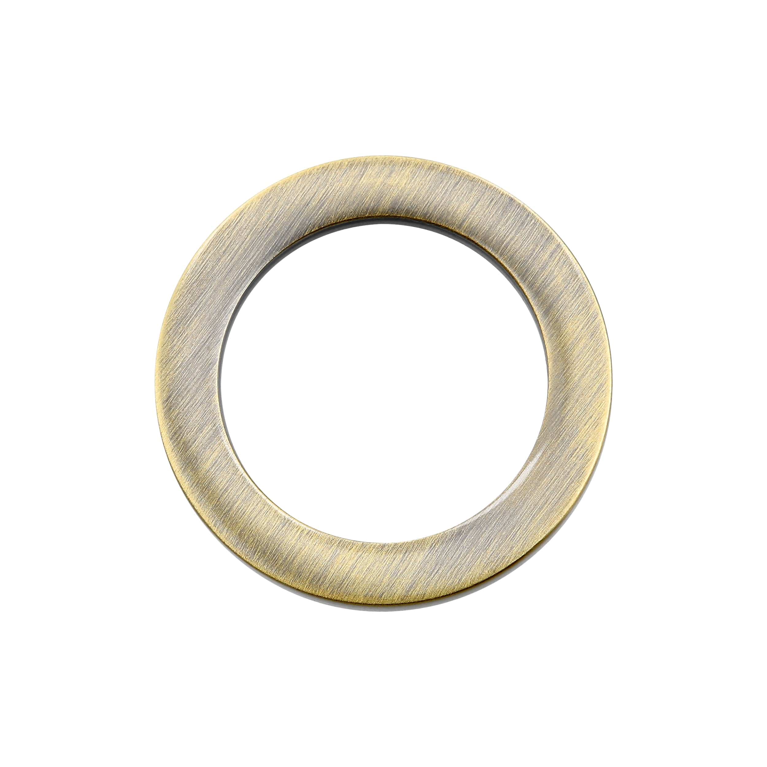 3/4" Antique Brass, Cast Flat Round Ring, Zinc Alloy, #P-2553-ANTB