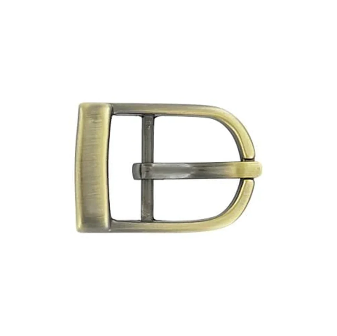 3/4" Antique Brass, D Shaped Center Bar Buckle, Zinc Alloy, #C-2047-ANTB