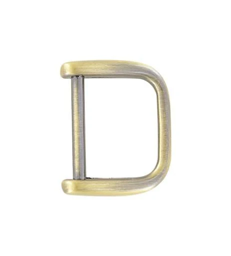 3/4" Antique Brass, Solid D Ring, Zinc Alloy-PK5, #P-2638-ANTB