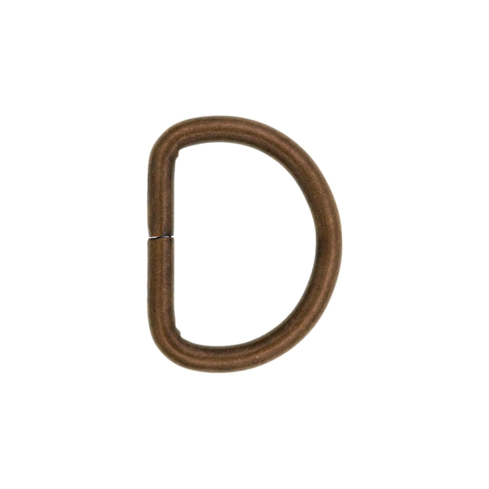 3/4" Antique Brass, Split D-Ring, Steel, #D-105-ANTB