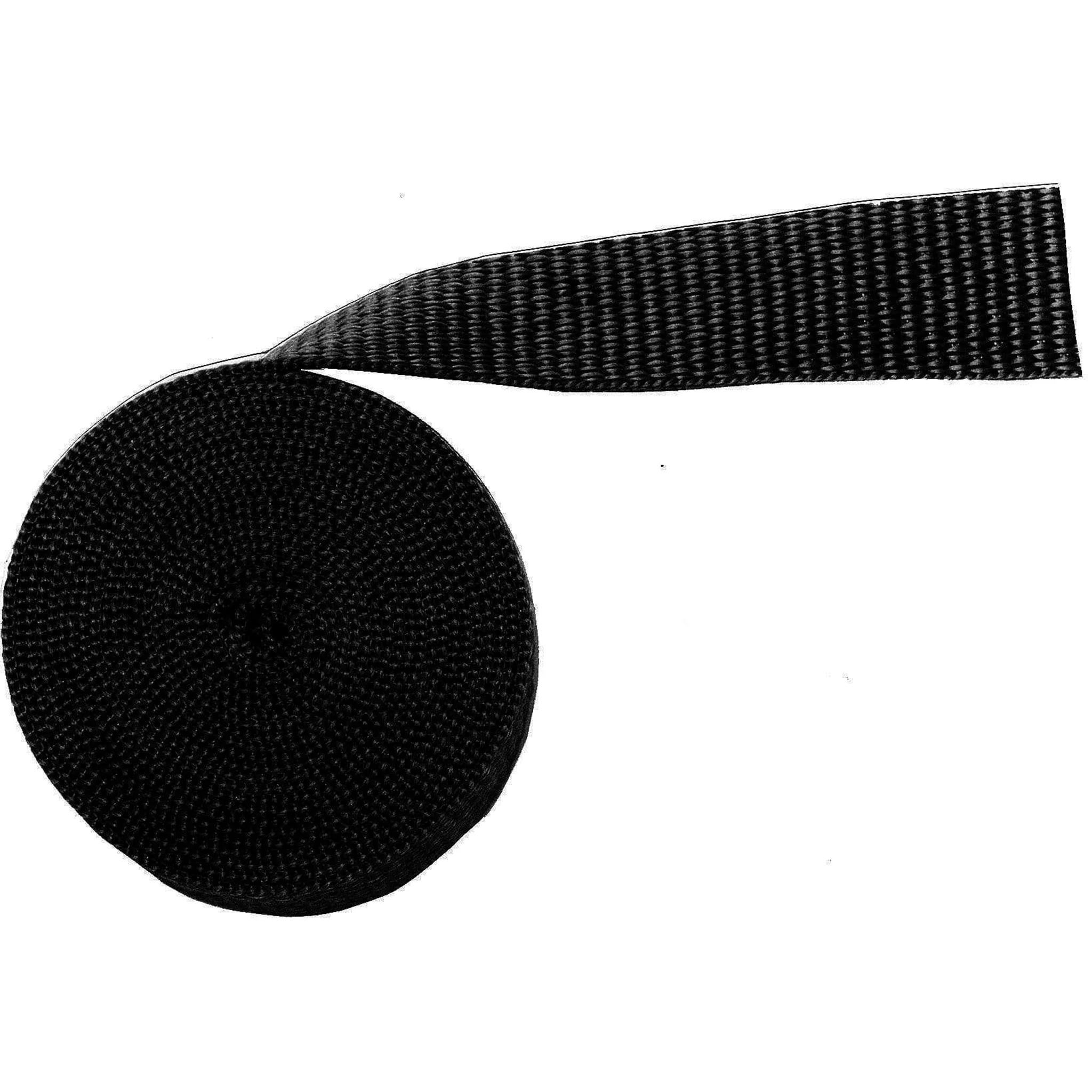 3/4" Black, Heavy Weight Web Strap, Polypropylene, #12-3-4F