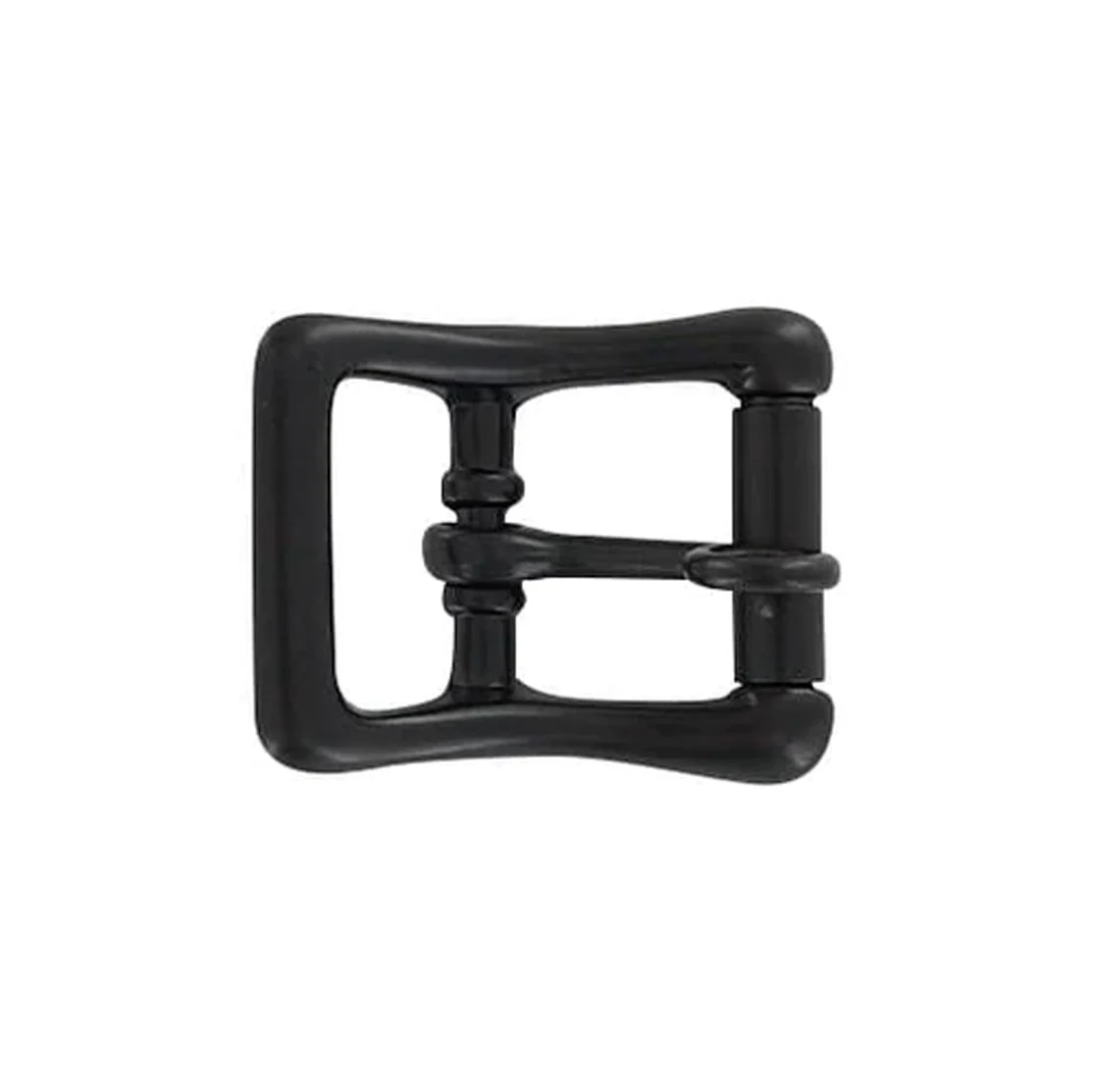 3/4" Black, Locking Tongue Roller Buckle, Zinc Alloy, #C-1511-BLK